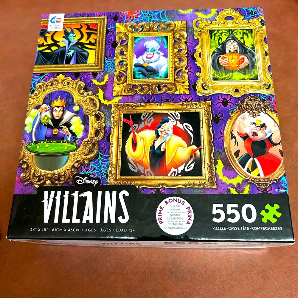 Disney Villians 550 piece puzzle
